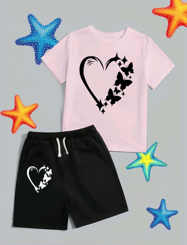 Butterfly Heart kids Short Wear
