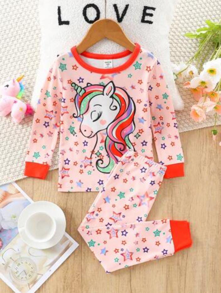 PINK KIDS UNICORN BABY GIRL DRESS