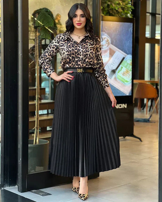 Jupe & Tiger printed Top with belt