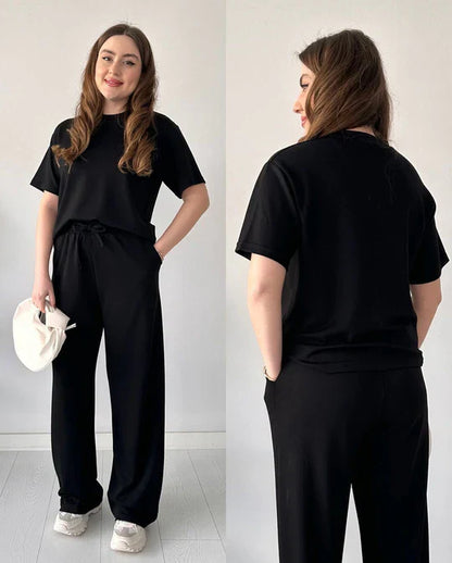 2 PCS HALF SLEEVES TRACKSUIT