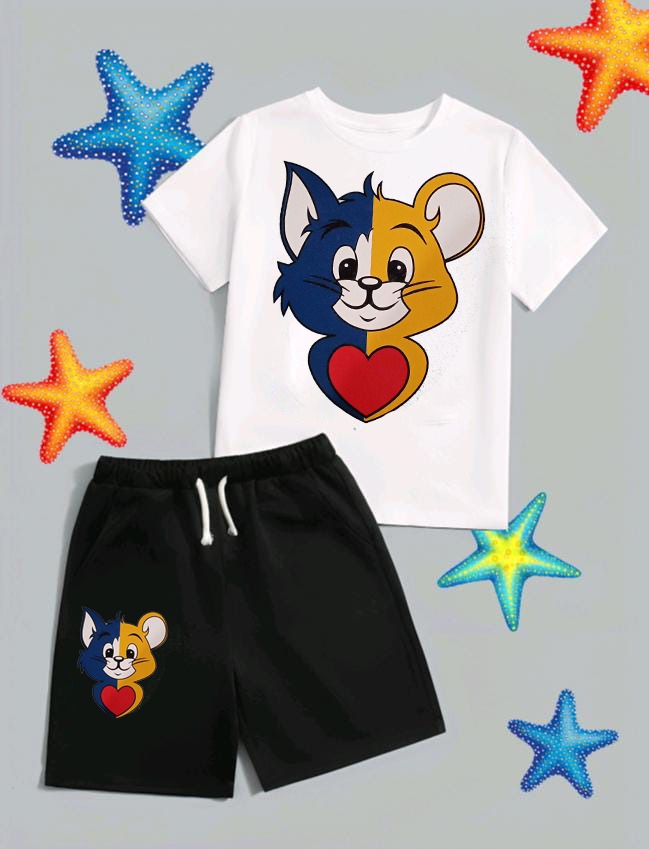 Tom & Jerry Contrast Short Wear