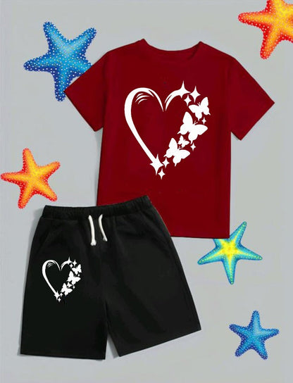 Butterfly Heart kids Short Wear