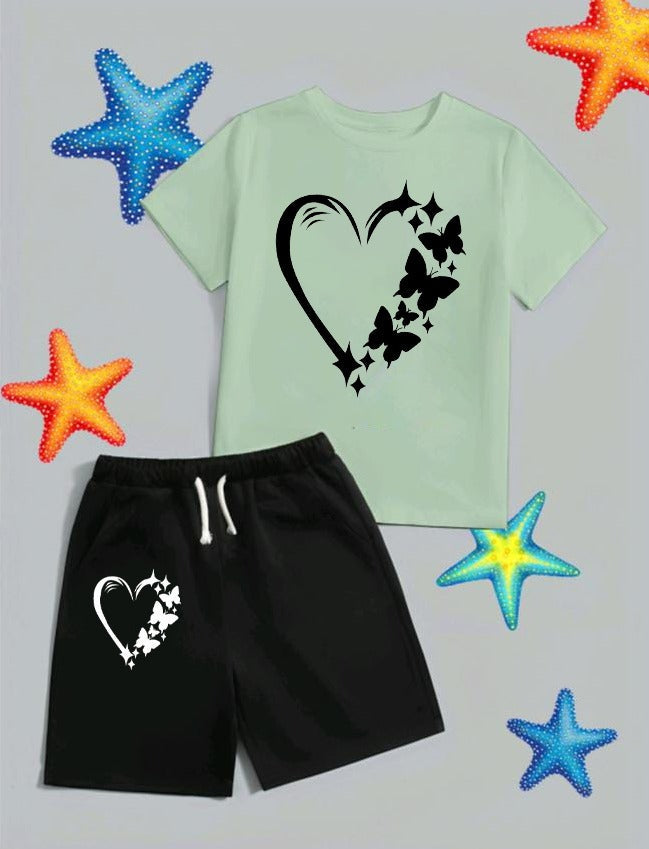 Butterfly Heart kids Short Wear